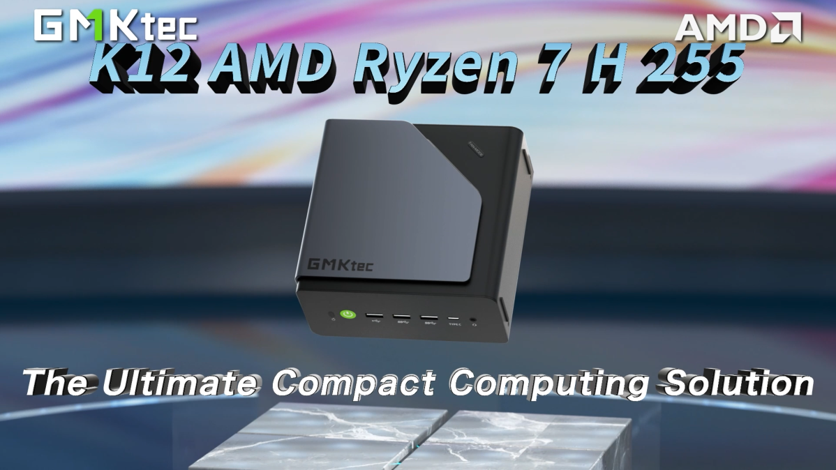 GMKtec Gaming Mini PC AMD Ryzen 7 H 255 (Upgraded 8745HS) 32GB